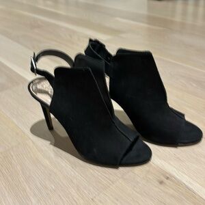 Vince Camuto black suede heels
